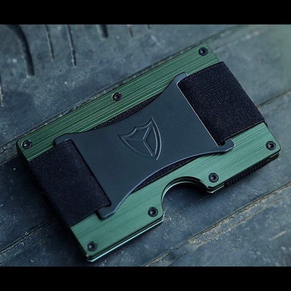 Brand New Green Lightweight Aluminum Tactical Minimalist Wallet for Men - Picture 4 of 8